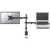 Image de Neomounts FPMA-D550NOTEBOOK Support de table pour écran 2 Écran(s) 25,4 cm (10) - 81,3 cm (32) noir mobile, rotatif, inclinable, tablette pour PC, réglable en
