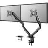 Image de Neomounts Support de table pour écran FPMA-D650DBLACK 1 Écran(s) 43,2 cm (17) - 68,6 cm (27) noir inclinable, mobile, rotatif, réglable en hauteur