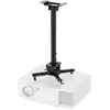 Image de Neomounts CL25-540BL1 Support plafond pour projecteur support de plafond, réglable en hauteur, rotatif, inclinable, mobile Distance sol/plafond (max.): 90.5 cm