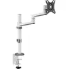 Image de Neomounts DS60-425WH1 Support de table pour écran 1 Écran(s) 43,2 cm (17) - 68,6 cm (27) blanc réglable en hauteur, inclinable, mobile, rotatif