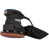 Image de FERM Ponceuse à paume 220W - Patin de ponçage avec Velcro - Incl. sac à poussière, coffret et 10 papiers abrasifs (G80 & G120)