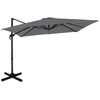 Image de Parasol cantilever Pisogne 300x300cm - Premium parasol | Gris