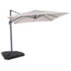 Image de Parasol en porte-à-faux Pisogne 300x300cm - Premium parasol - Beige | Incl. Dalles de parasol remplissables