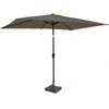 Image de Parasol Rapallo 200x300cm - Parasol Premium - Taupe | Incl. pied en béton 20 kg