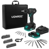 Image de Perceuse sans fil PRO 20 V   Moteur sans balais   40 Nm | Comprend 2 batteries 2,0 Ah, un chargeur et 46 accessoires dans un coffret haut de gamme