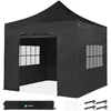Image de Tente de réception Premium Easy-Up - 3x3 m | Ensemble incl. parois latérales - Noir