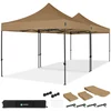 Image de Tente de réception Premium Easy-Up   6x3 m | Ensemble incl. 2x tente de fête et 1x kit de connexion - Beige