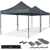 Image de Tente de réception Premium Easy-Up   6x3 m | Ensemble incl. 2x tente de fête et 1x kit de connexion - Grise