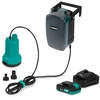 Image de Pompe submersible sans fil 20V - 90 W - 4500 l/h - 0,8 bar - eaux propres | batterie 2,0 Ah et chargeur inclus