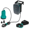 Image de Pompe submersible sans fil 20V - 90 W - 4500 l/h - 0,8 bar - eaux propres | batterie 4,0 Ah et chargeur inclus