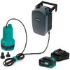 Image de Pompe submersible sans fil 20V - 90 W - 3800 l/h - 0,6 bar - eaux propres et sales | batterie 4,0 Ah et chargeur inclus