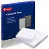 Image de Filtre d'habitacle DENSO (DCF560P) Filtre à pollen multicouche avec chambre de rétention, bloque les particules nocives entrant dans la voiture, large compatibilité - Produit de qualité OE