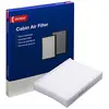 Image de Filtre d'habitacle DENSO (DCF585P) Filtre à pollen multicouche avec chambre de rétention, bloque les particules nocives entrant dans la voiture, large compatibilité - Produit de qualité OE
