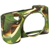 Image de EASYCOVER by Bilora Coque de Protection en Silicone pour Sony A 6300 Camouflage/Noir