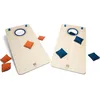 Image de BS Toys Cornhole Jeux - pour 8 Ans Et Plus - Jeu De Lancer De Sacs - Jeu De Coordination en Plein Air - 2 Planches & 8 Sacs - Multicolores - 30 X 60 X 0,9 cm