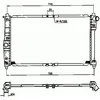 Image de NRF B.V. Radiateur moteur pour DAEWOO: Nubira & ALFA ROMEO: 145, 146 (Ref: 53263)