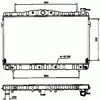 Image de NRF B.V. Radiateur moteur pour HYUNDAI: Elantra, Lantra, Coupé & DAEWOO: Nexia & VAUXHALL: Cavalier & FORD: Focus (Ref: 53504)