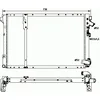 Image de NRF B.V. Radiateur moteur pour RENAULT: Laguna, Espace (Ref: 58060)