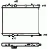 Image de NRF B.V. Radiateur moteur pour CITROËN: Berlingo, C4, Xsara & PEUGEOT: 307, Partner, Ranch, 308 (Ref: 58304)