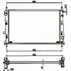 Image de NRF B.V. Radiateur moteur pour ISUZU: Trooper, Midi & FORD: Mondeo, Cougar & G.M.E.: Midi & TOYOTA: Corolla, Starlet & OPEL: Astra (Ref: 509528)