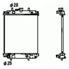 Image de NRF B.V. Radiateur moteur pour DAIHATSU: Cuore, Move, Sirion, YRV & RENAULT: Laguna & OPEL: Movano (Ref: 53674)