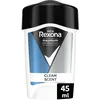 Image de REXONA MEN - Déodorant Homme Clean Scent - Stick Anti-transpirant - 3x plus efficace contre la transpiration - Protection 96h - 45ml