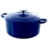 Image de BK Cookware Cocotte en Fonte Émaillée avec Couvercle, adapté à tous les types de cuisinières, induction et four, 28cm / 6.7L, Bleu Royal