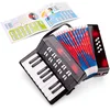 Image de New Classic Toys Instrument à Vent pour débutants Accordéon Noir avec Le Livre de Musique