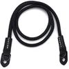 Image de Caruba Climbing Rope Zwart Sangle de cou confortable pour appareil photo compact, système et reflex, longueur réglable, 100 cm, diamètre 0,8 cm, noir