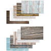 Image de Caruba Lot de 5 Recto-Verso Toiles de Fond Effet Bois 57x87cm Flat Lays