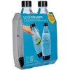 Image de sodastream   Lot de 2 Bouteilles réutilisables 1L sans BPA, lavables au Lave-Vaisselle + 1 concentré Pepsi Zéro 440ml