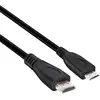 Image de Câble de raccordement club3D HDMI Fiche mâle HDMI-Mini-C, Fiche mâle HDMI-A 1.00 m noir CAC-1350 4K UHD Câble HDMI