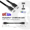 Image de Câble de raccordement club3D DisplayPort Fiche mâle DisplayPort, Fiche mâle DisplayPort 5.00 m noir CAC-1061 8K UHD Câble DisplayPort