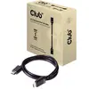Image de Câble de raccordement club3D HDMI Fiche mâle HDMI-A, Fiche mâle HDMI-A 3.00 m noir CAC-1373 10K UHD, 8K UHD, ignifuge Câble HDMI