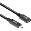 Image de club3D Câble USB-C USB 3.2 Gen1 USB-C® mâle, USB-C® femelle 2.00 m noir CAC-1529