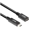 Image de club3D Câble USB-C USB 3.2 Gen1 USB-C® mâle, USB-C® femelle 1.00 m noir CAC-1531