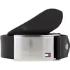 Image de Tommy Hilfiger Ceinture Homme TH Plaque Belt 3.5 Adj Ceinture Cuir, Noir (Black), 110