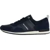 Image de Tommy Hilfiger Baskets De Running Homme Iconic Leather Suede Mix Runner Chaussures De Sport, Bleu (Midnight), 41 EU