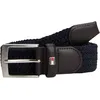 Image de Tommy Hilfiger Ceinture Homme New Adan Belt 3.5 Ceinture En Toile, Bleu (Sky Captain), 115