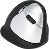 Image de R-GO Tools HE (RGOHELAWL) Souris ergonomique radio Taille: L optique noir,argent 5 Boutons 2500 dpi ergonomique, rechargeable, port USB, molette intégrée