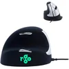 Image de R-Go Tools HE Mouse, Design Ergonomique, Logiciel Anti-RSI, Souris Verticale pour gaucher, Moyen (Longueur de la Main 165-185 mm), pour Windows/Mac/Linux, Filaire RGOBRHESML