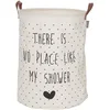 Image de Sealskin 362272065 Panier à Linge Lyrics Panier à Linge, Plastique, écru, 50 x 40 x 40 cm
