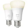 Image de Philips Hue Jeu de 2 ampoules LED 871951428919200 CEE: F (A - G) Hue White Doppelpack 2x1050lm 75W E27 19 W blanc chaud