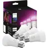 Image de Philips Hue Lot de 4 ampoules LED 871951432840200 CEE: F (A - G) Hue White & Col. Amb. Viererpack 4x570lm 60W E27 9 W de blanc chaud à blanc froid