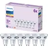 Image de Philips LED 9290012178 LED CEE F (A - G) GU10 réflecteur 3.5 W = 35 W blanc chaud (Ø x L) 50 mm x 54 mm 6 pc(s)