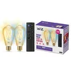 Image de WiZ Kit de Démarrage 2 ampoules connectées Wi-Fi Edison E27 Vintage, Nuances de Blanc, équivalent 50W, 640 lumen + Télécommande, fonctionne avec Alexa, Google Assistant et Apple HomeKit