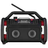 Image de PerfectPro RockPro Radio de chantier DAB+, FM AUX, Bluetooth, USB fonction de charge de la batterie, protégé contre les projections deau, étanche à la