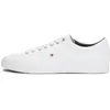 Image de Tommy Hilfiger Essential Leather Sneaker, Sneakers Basses Homme, Blanc (White 100) - Taille 41 EU