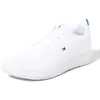 Image de Tommy Hilfiger Baskets De Running Homme Corporate Knit Rib Runner Chaussures De Sport, Blanc (White), 41 EU