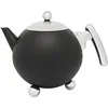 Image de Bredemeijer - Duet® Bella Ronde   Théière double paroi   1,2 litre   Acier inoxydable   Noir mat